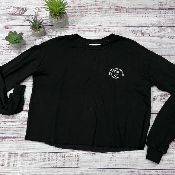 Spiritual Gangster Tops - Spiritual Gangster Black you are the cosmos sweatshirt